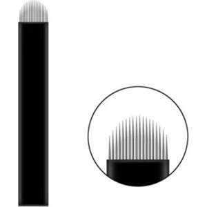 18 U Pin Microblading Iğnesi 18 Upin Siyah Blades 0.18MM 10 Adet