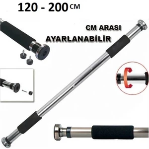 Krom Kapı Koridor Barfiksi Barı Mekik Çekme Aleti (120-200 cm )