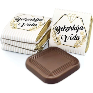Nin Chocolate Nin Bekarlığa Veda Çikolatası Dökme Pırlanta Baskılı (70 Adet Madlen Çikolata)