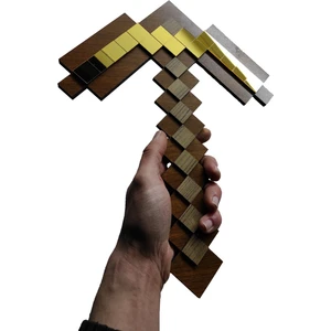 Payitaht Tablo Minecraft Altın Kazma Ahşap Oyuncak