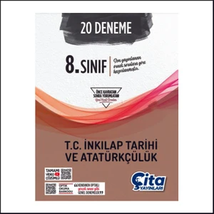 Çita Yayınları 8. Sınıf LGS T.c.inkılap Tarihi ve Atatürkçülük Branş Denemeleri / Çita