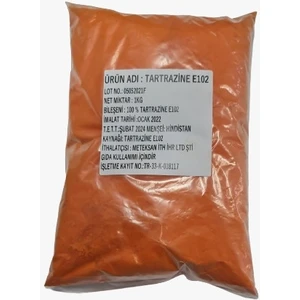 Tartrazine Sarı Toz Gıda Boyası 1 kg