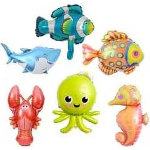 Parti Sürprizi Deniz Canlıları Folyo Balon Set 6'lı