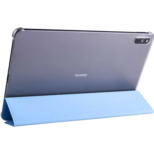 Huawei Mate Pad 11 Uyumlu Fuchsia Smart Cover Standlı 1-1 Kılıf Flip Smart Akıllı Tablet Kılıfı Mavi