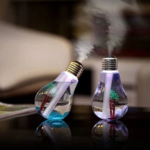 Eren Hediyelik 7 Renk Değişen LED Işıklı Ampul Şeklinde Nemlendirici