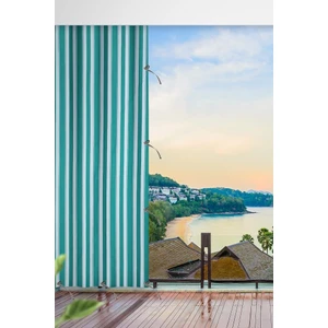 Altın Pamuk Her Ölçüde Enxboy Seçenekli Bağcıklı Balkon Perdesi-Balkon Brandası Yeşil