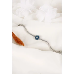 Lia Berto Su Yolu Nazar Boncuk Camgöz 925 Ayar Gümüş Bileklik