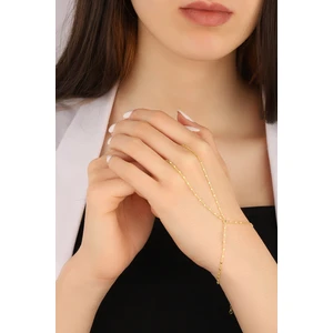 Lia Berto Altın Kaplama Küp Zincir 925 Ayar Gümüş Şahmeran