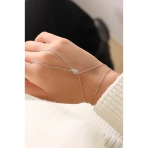 Lia Berto Damla Taşlı 925 Ayar Gümüş Şahmeran El Yapımı Kadın Aksesuarı