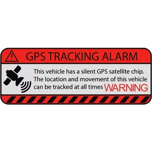 4 Adet Gps Tracing Takip Etiketi Uyarı Yapıştırması 10CM  Md7