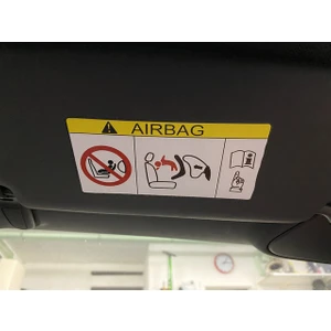 3 Adet Airbag Güneşlik Üzeri Yapıştırma Sticker Model6