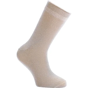 Unlimited Legwear Bej Simli Ince Soket Çorap