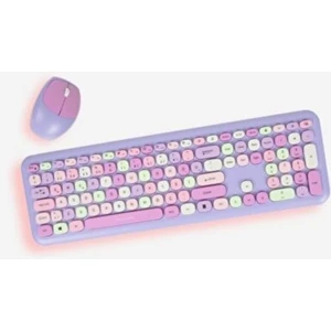 Mor Klavye Mouse Set
