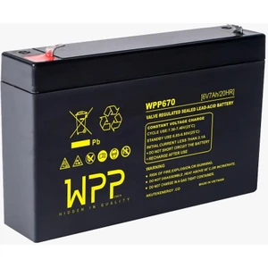 Wpp Akülü Araba Aküsü Kuru Tip Bakımsız 6 Volt 7 Amper--11---