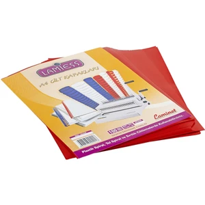 A4 500 Micron Pp Cilt Kapağı 50'li Kırmızı