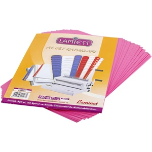 A4 500 Micron Pp Cilt Kapağı 50'li Pembe Renkli Dosya Seti 50 Adet