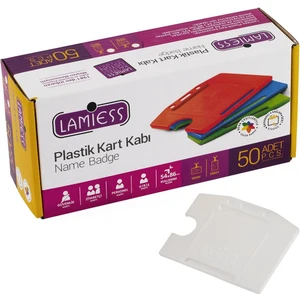 LMS214 Yatay 54x86 Plastik Kart Kabı 50Ad/Pk. (153 04 0603)