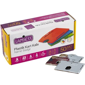LMS214 Yatay 54x86 Plastik Kart Kabı 50Ad/Pk. (153 04 0603)