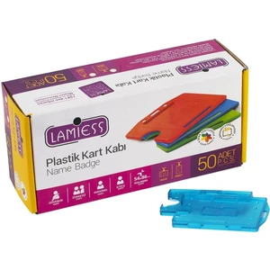 Lms 211 Yatay Dikey Çift Hazneli Kart Kabı Mavi