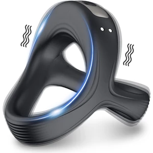 Su Geçirmez Şarj Edilebilir 10 Modlu Lüks Penis Halkası