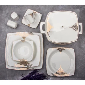Bone Square Porselen 60 Parça Yemek Takımı - 31023