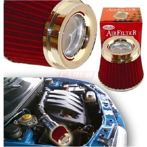 Performans ve Ses Arttırıcı Açık Hava Filtresi +6 Hp Kapalı Tip Kırmızı Aparatlı Üniversal