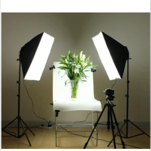 Profesyonel 50X70CM 5 Duylu Softbox Sürekli Işık Fotoğraf Video Kuaför Dövme Tatto Youtuber Kit Ikili Strobist Soft Box Set