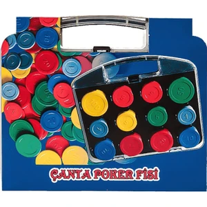 Çantalı Plastik Poker Fişi Poker Chip Poker Çipi 96 Adet
