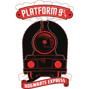 Sihir Dükkanı Platform 9 3/4 Tabelası 16*24*5 Mdf Uv Baskılı