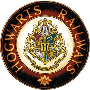 Sihir Dükkanı Hogwarts Railways Tabelası 27,5 x 27,5 x 5 Mdf Uv Baskılı
