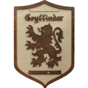 Sihir Dükkanı Harry Potter 3D Wall Sign Gryffindor