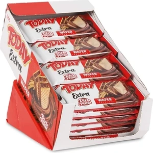 Today Extra Bol Kremalı Çikolatalı Gofret 50 gr 24'lü (1 Kutu)