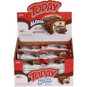 Aloha Çikolatalı Marshmallowlu 35  gr 24'lü (1 Kutu)