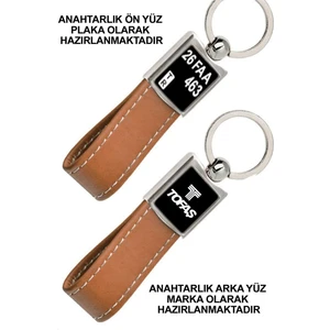 Promosyon Denizi Ön Yüz Tofaş Logolu Arka Yüz Plakanıza Özel Taba Anahtarlık