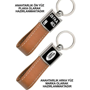 Promosyon Denizi Ön Yüz Rover Logolu Arka Yüz Plakanıza Özel Taba Anahtarlık