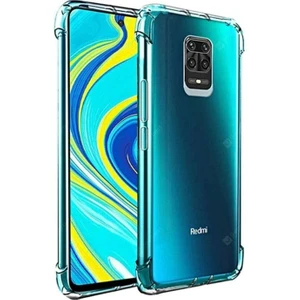 Xiaomi Redmi Note 9 Pro Uyumlu Kılıf Airbag Antishock Köşeli Darbe Emici Şeffaf Sert Silikon Telefon Kılıfı
