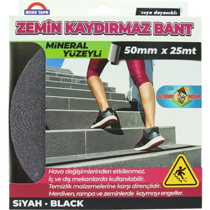 Boss Tape Zemin Merdiven Kaydırmaz Zımpara Bant 50MMX25MT