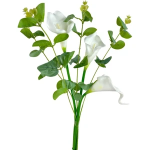 Okaliptuslu Gala Çiçeği Dalı 3lü Yapay Çiçek