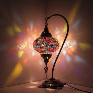 Dez Home Dezhome Mozaik Lamba Deve Boynu Bohem Abajur Otantik