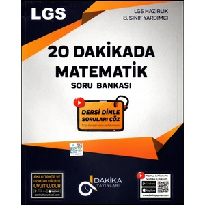 Dakika Yayınları 8. Sınıf LGS 20 Dakikada Matematik Soru Bankası