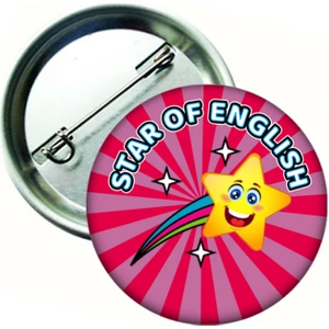 Hediye Panayırı 20 Adet  - Hediye Panayırı Star Of Englısh Öğrenci Rozeti