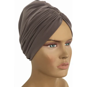 Bone Drape Model Hazır Türban Vizon