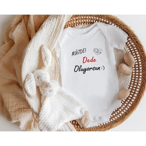 Niles Baby Shop Nilesbabyshop Müjde Dede Oluyorum Yazılı Zıbın