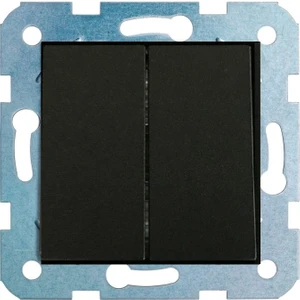 Çağatay Elektrik Ovivo Siyah Komütatör (Ikili Anahtar) Mekanizma-Çerçeve Yoktur!!!