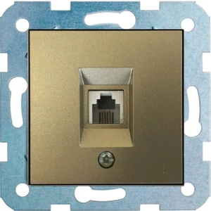 Çağatay Elektrik Ovivo Titanyum Telefon Prizi Nummeris Mekanizma-Çerçeve Yoktur!!!