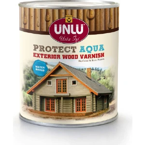 ÜNLÜ BOYA Ünlü Protect Aqua Su Bazlı Dış Cephe Vernik 1l
