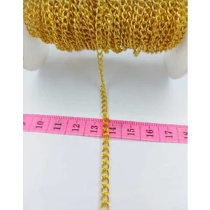 Zincir 0,8mm Gold Renk Takı ve Kolye Yapımı 5 Metre