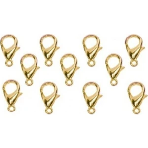 Papağan Klips Takı Aparatı (Gold Rengi ) 1 cm 50 Adet Ztt