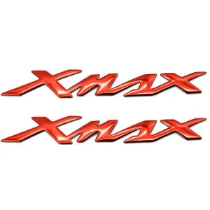 Yamaha Xmax Kabartmalı Sticker Solmayan Etiket Takımı Kırmızı