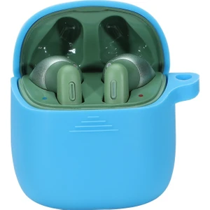 Jbl TUNE220TWS Için Darbeye Dayanıklı Silikon Kılıf  - Mavi   (Yurt Dışından)